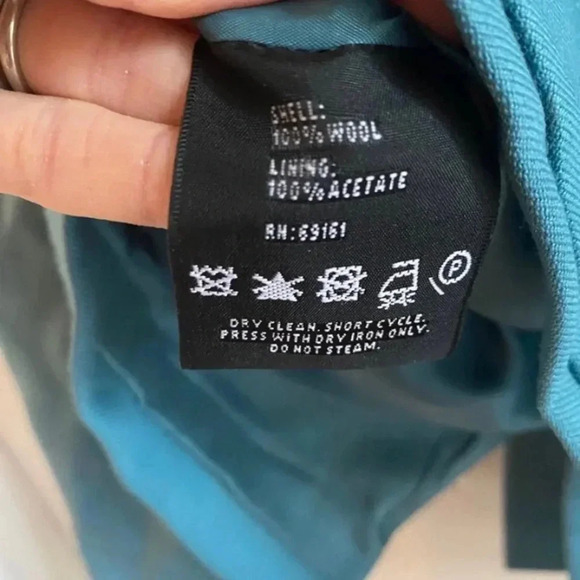 Carlisle Womens Blue Wool Pea Coat Jacket - Picture 6 of 6